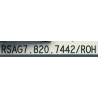 FUENTE DE PODER PARA TV HISENSE / NUMERO DE PARTE 214817 / RSAG7.820.7442/ROH / CQC16134139053 / DISPLAY V750DK1-QS3 REV.P2 / MODELO 75N5000UWG	